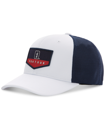 Shop Pga Tour Men's American Trucker Style Golf Hat In Bright White