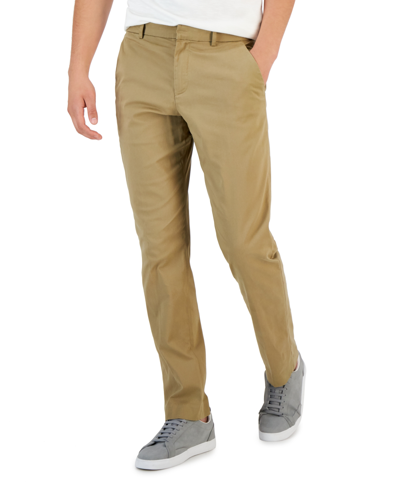 Shop Perry Ellis Portfolio Perry Ellis Men's Essentials Slim-fit Dress Pants In Brown