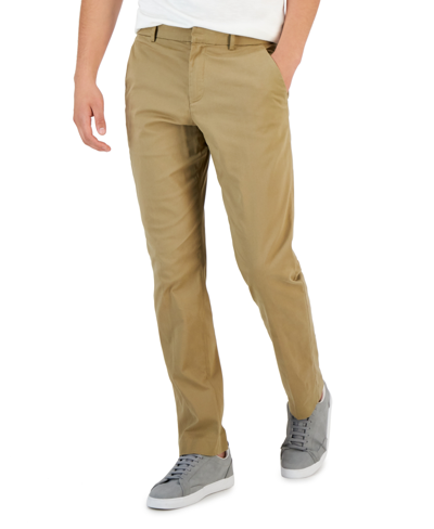Perry Ellis Portfolio Perry Ellis Men's Essentials Slim-fit Dress Pants In Brown