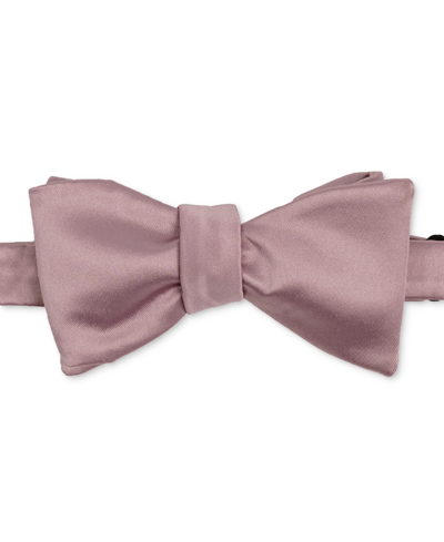 Shop Construct Men's Satin Self-tie Bow Tie In Rose Quart