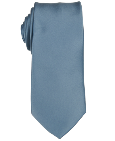 Shop Construct Men's Satin Solid Tie In Hydrangea