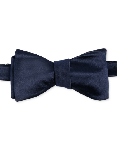 Shop Construct Men's Satin Self-tie Bow Tie In Ink