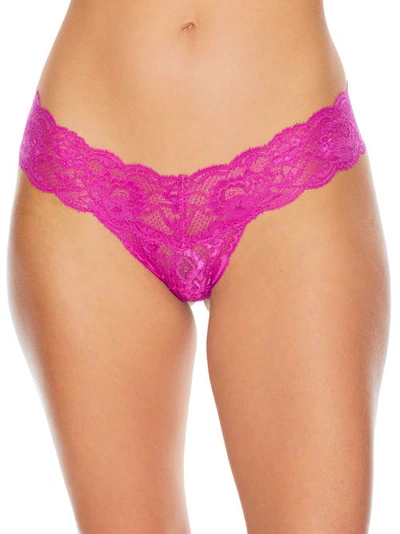 Shop Cosabella Never Say Never Cutie Low Rise Thong In Cape Fuchsia