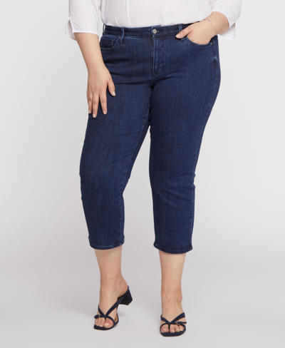 Shop Nydj Plus Size Relaxed Piper Crop Jeans In Genesis