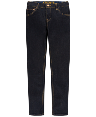 Shop Levi's Big Boys 510 Skinny Fit Stretch Performance Jeans In Roadhouse Blues