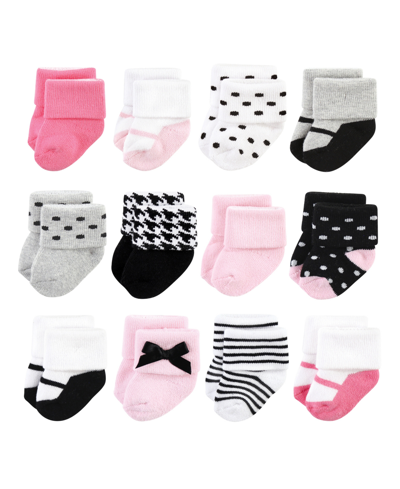 Shop Little Treasure Baby Girls Socks, Pack Of 12 In Little Lady