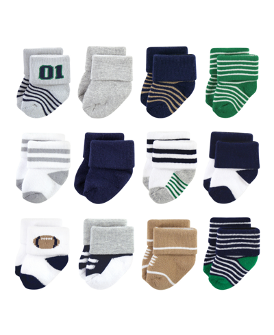 Shop Little Treasure Baby Boys Socks, Pack Of 12 In Football