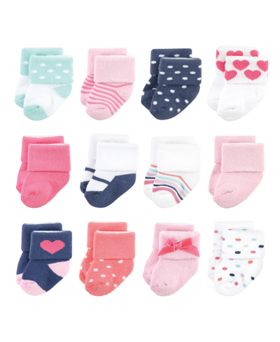 Shop Little Treasure Baby Girls Socks, Pack Of 12 In Confetti