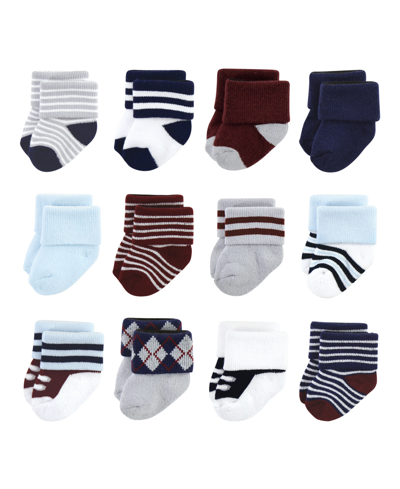 Shop Little Treasure Baby Boys Socks, Pack Of 12 In Genius