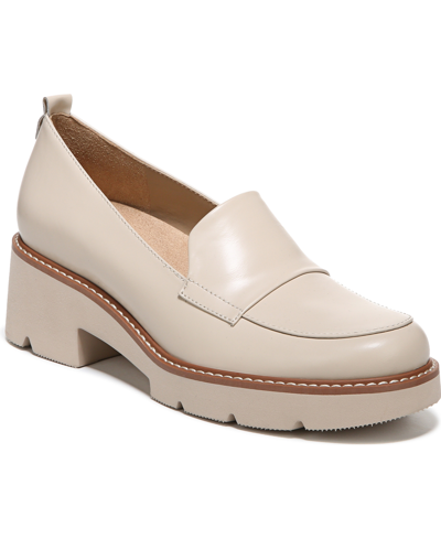 Shop Naturalizer Darry Lug Sole Loafers In Porcelain Leather