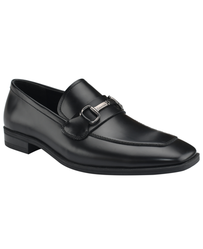 Shop Calvin Klein Men's Malcome Casual Slip-on Loafers In Black Leather