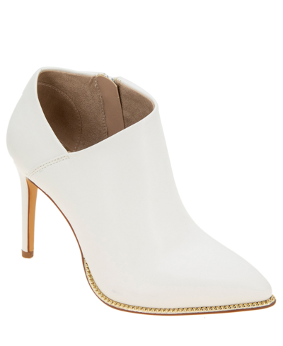 Shop Bcbgeneration Women's Hadix Ankle Bootie Women's Shoes In Bright White