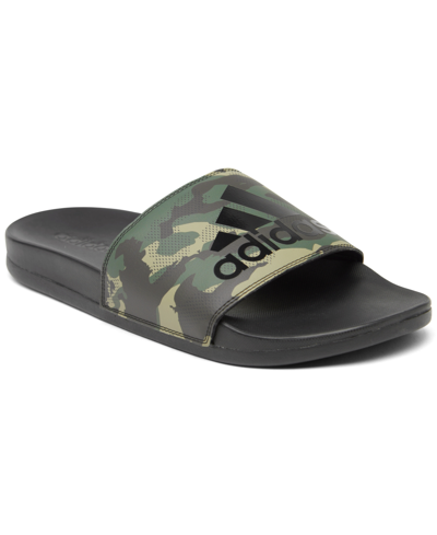 Shop Adidas Originals Adidas Men's Adilette Comfort Slide Sandals From Finish Line In Black