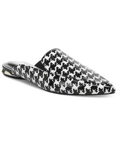 Shop Alfani Women's Serrice Pointed-toe Flats, Created For Macy's Women's Shoes In Houndstooth Print