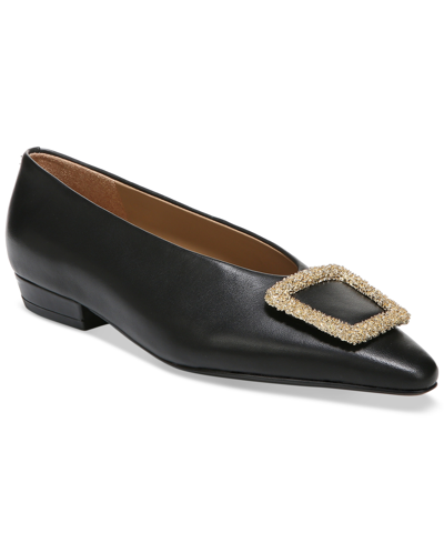 Shop Sam Edelman Women's Janina Slip-on Embellished Flats Women's Shoes In Black