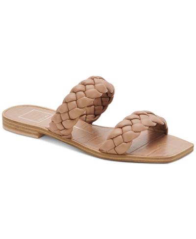 Shop Dolce Vita Indy Braided Flat Sandals Women's Shoes In Cafe
