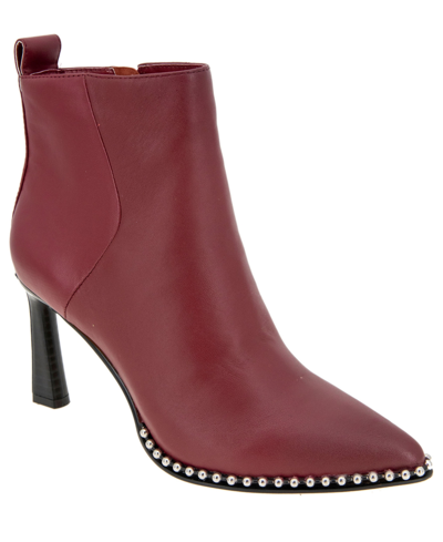 Shop Bcbgeneration Women's Beya Pointy Toe Bootie In Rhubarb Leather