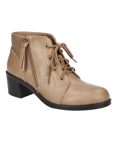 Shop Easy Street Women's Becker Ankle Boots In Taupe