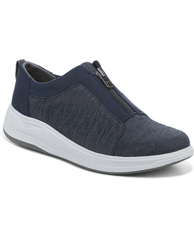 Bzees Take It Easy Sneaker In Navy Shimmer Fabric