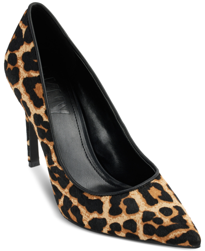 Shop Dkny Women's Mabi Pointed-toe Pumps In Leopard