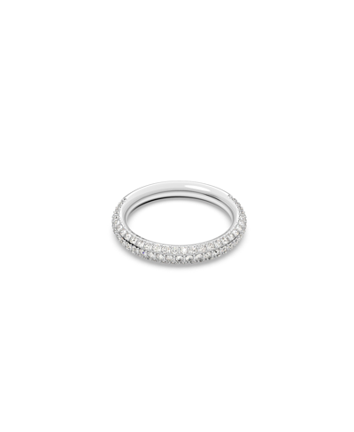 Shop Swarovski Stone Rhodium Plated Ring In White