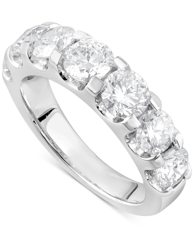 Shop Badgley Mischka Certified Lab Grown Diamond Band (3 Ct. T.w.) In 14k Gold In White Gold