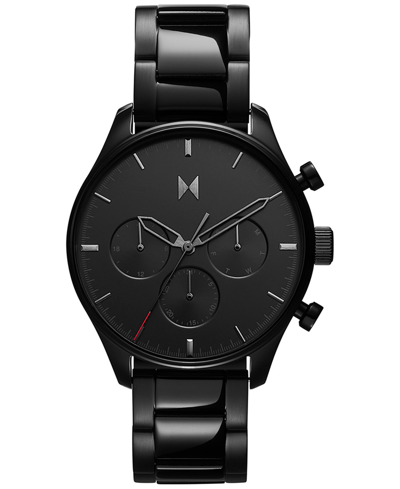 Mvmt Men's Chronograph Airhawk Black-tone Stainless Steel Bracelet Watch 42mm In Black