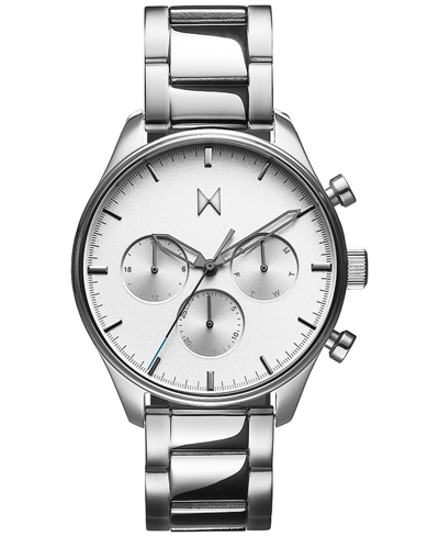 Shop Mvmt Men's Chronograph Airhawk Stainless Steel Bracelet Watch 42mm In Grey