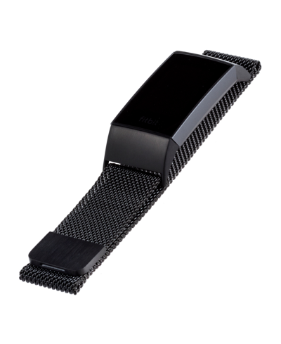 Shop Withit Black Stainless Steel Mesh Band Compatible With The Fitbit Charge 3 And 4