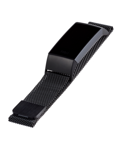 Withit Black Stainless Steel Mesh Band Compatible With The Fitbit Alta And Fitbit Alta Hr In Black