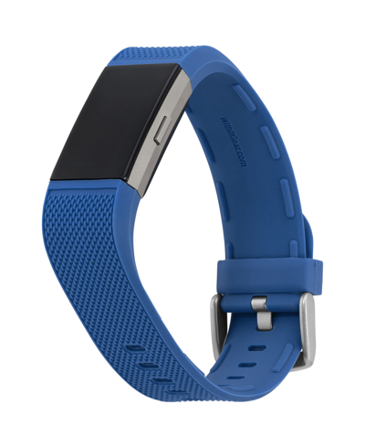 Shop Withit Blue Premium Woven Silicone Band Compatible With The Fitbit Charge 2