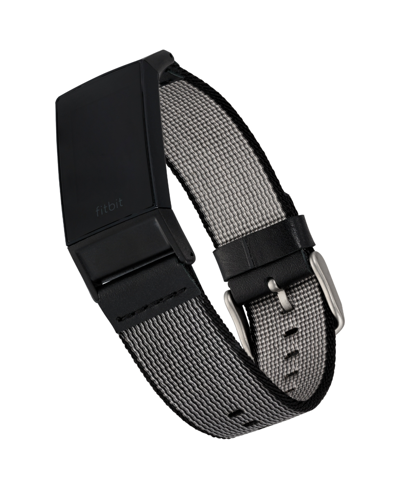 Shop Withit Black Premium Woven Nylon Band Compatible With The Fitbit Charge 3 And 4