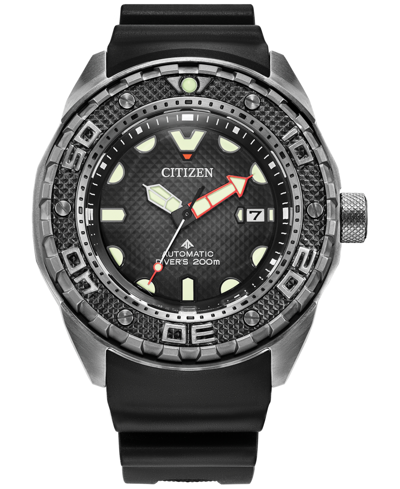 Shop Citizen Men's Promaster Automatic Dive Black Strap Watch, 46mm