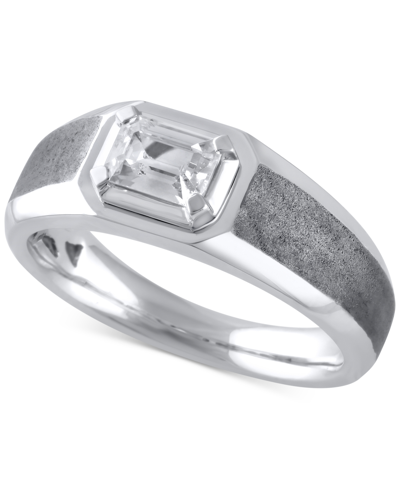 Shop Macy's Men's Diamond Ring (1 Ct. T.w.) In 14k White Gold