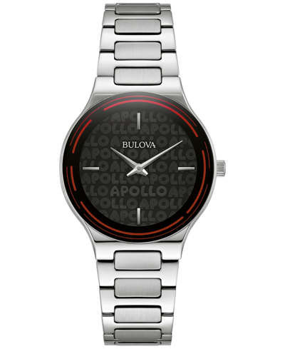 Shop Bulova X Apollo Women's Stainless Steel Bracelet Watch 32mm In Silver-tone