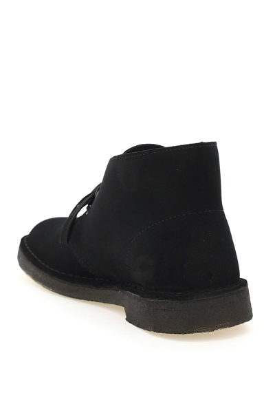 Shop Clarks Desert Boots In Black