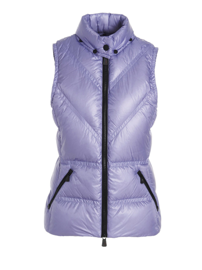 Shop Moncler Moye Sleeveless Jacket In Purple