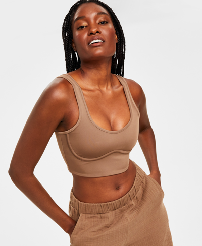 Dageraad lancering Negende Jenni Style Not Size Corset Bra Crop Top, Created For Macy's In Tobacco Tan  | ModeSens
