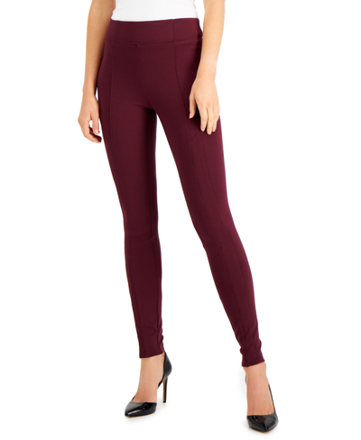 Shop Inc International Concepts Women's High-rise Seamed Skinny Pants, Created For Macy's In Port