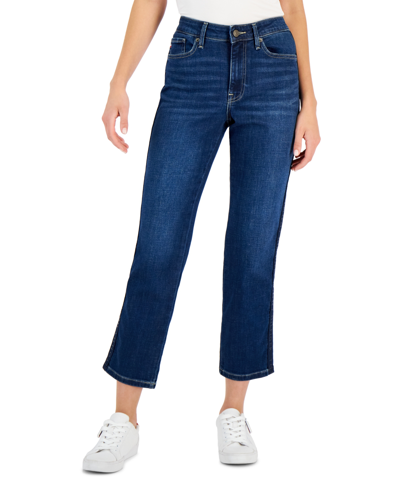 Shop Tommy Hilfiger Women's Tribeca Straight-leg Jeans In Ws - Remnant Wash