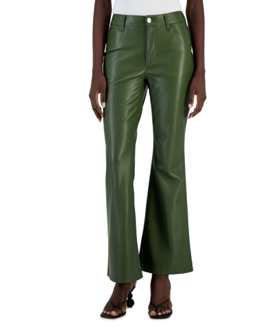Women's High-rise Pull-on Flare-leg Pants, Created For Macy's In Costa Green