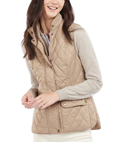 Shop Barbour Women's Otterburn Quilted Vest In Lt Trench