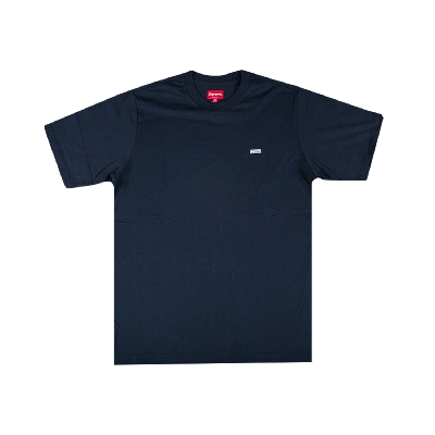 Pre-owned Supreme Reflective Small Box T-shirt 'navy' In Blue