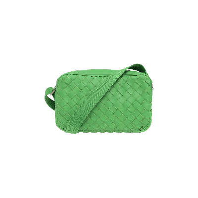 Shop Bottega Veneta Classic Camera Bag 'parakeet' In Green
