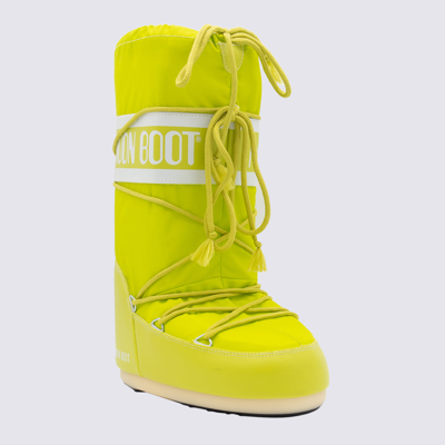 Shop Moon Boot Lime Leather Boots