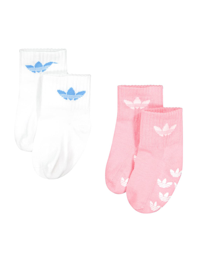 Adidas Originals Kids Socks For Girls In Bianco | ModeSens