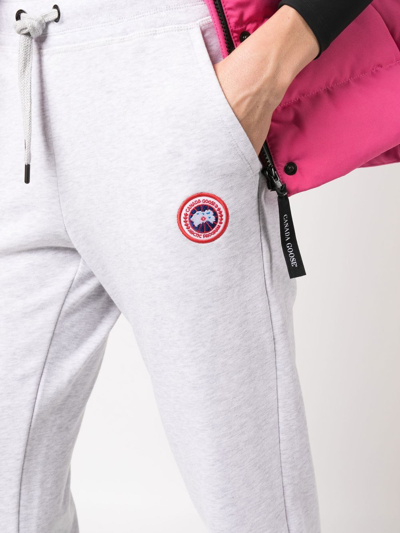 Shop Canada Goose Muskoka Logo-patch Track Pants In Grey