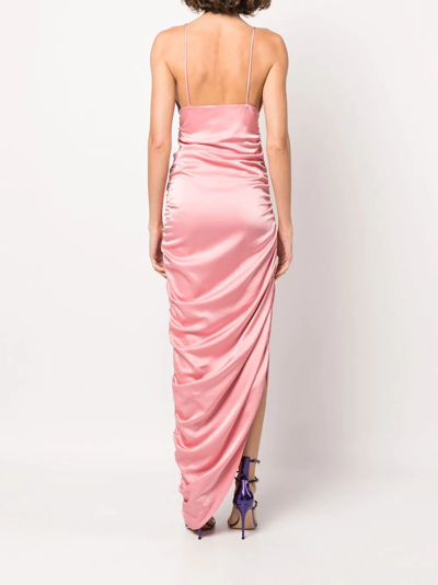Shop Paris Georgia Fred Bustier Ruched Maxi Dress In Pink