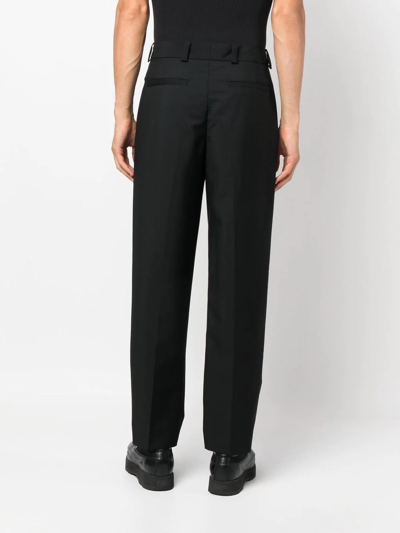 Shop Acne Studios Slim-cut Chino Trousers In Black
