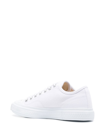 Acne Studios Tonal Lace-up Sneakers In White